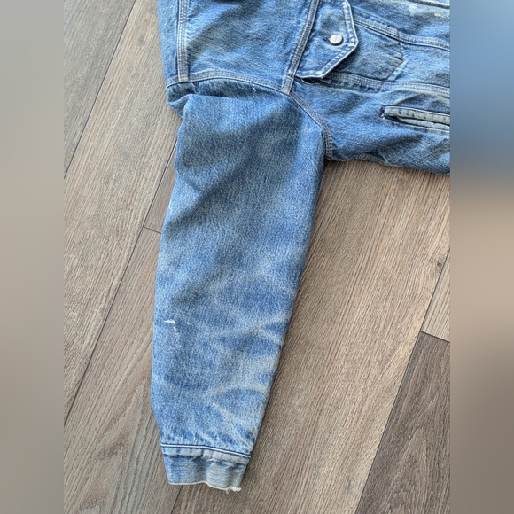 Vintage Rare Carhartt Trucker Jean Denim Jacket Blanket Lined Mens 40 Distressed - Picture 7 of 11